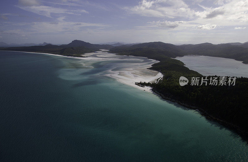 昆士兰州Whitehaven海滩的Hill Inlet